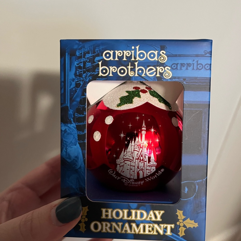 Disney Red and White Castle Ornament